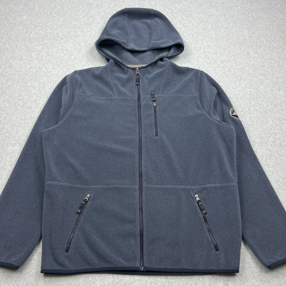Pendleton Jacket Men's XL Blue Fleece‎ Full Zip Hoodie Outdoor Zip Pockets Layer
